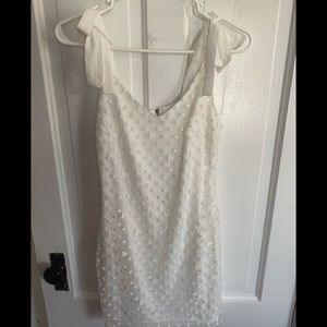 super cute francesca’s white dress size s